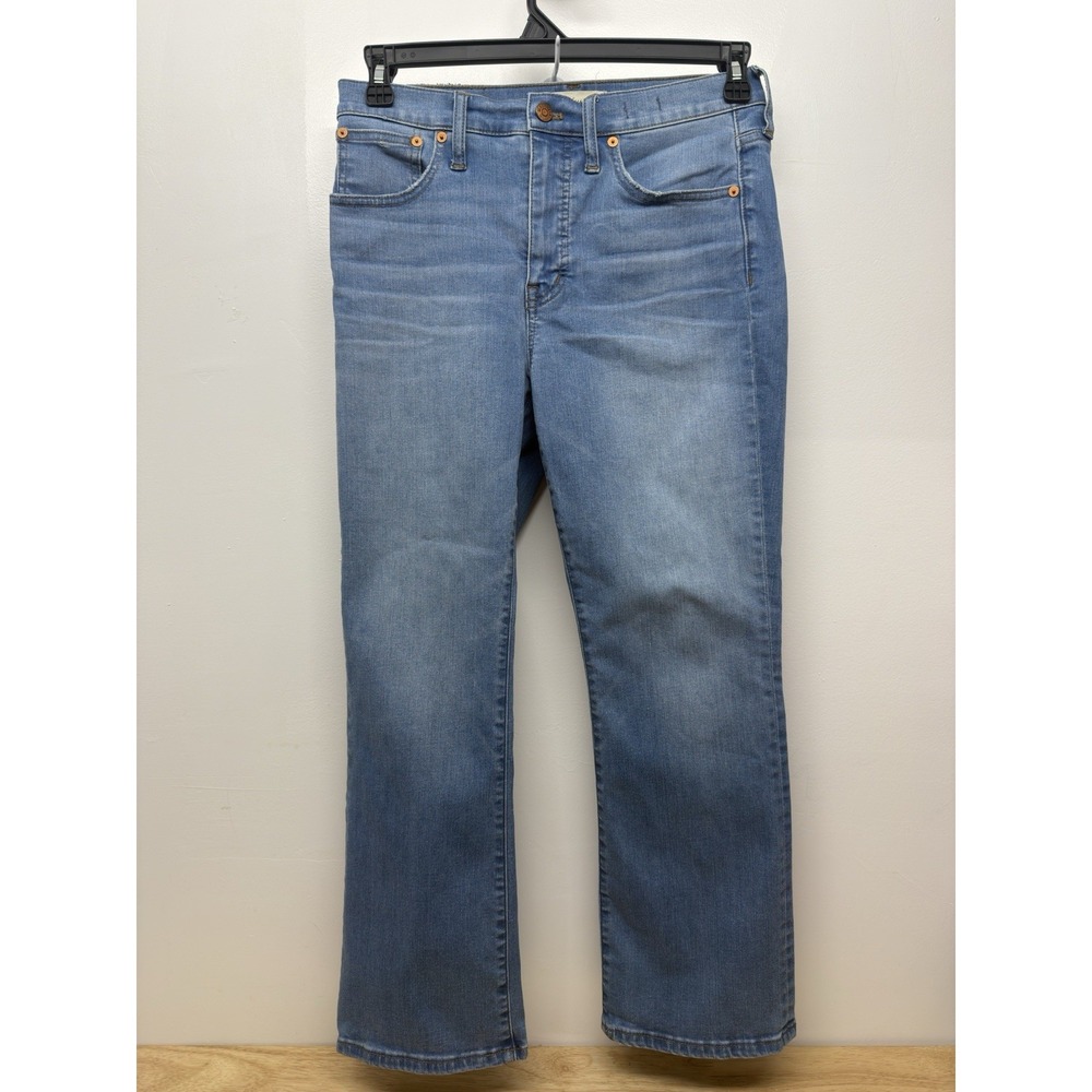Madewell Demi Boot Cali Jeans Women's Size 28 Medium Blue High Rise‎ Stretch #52